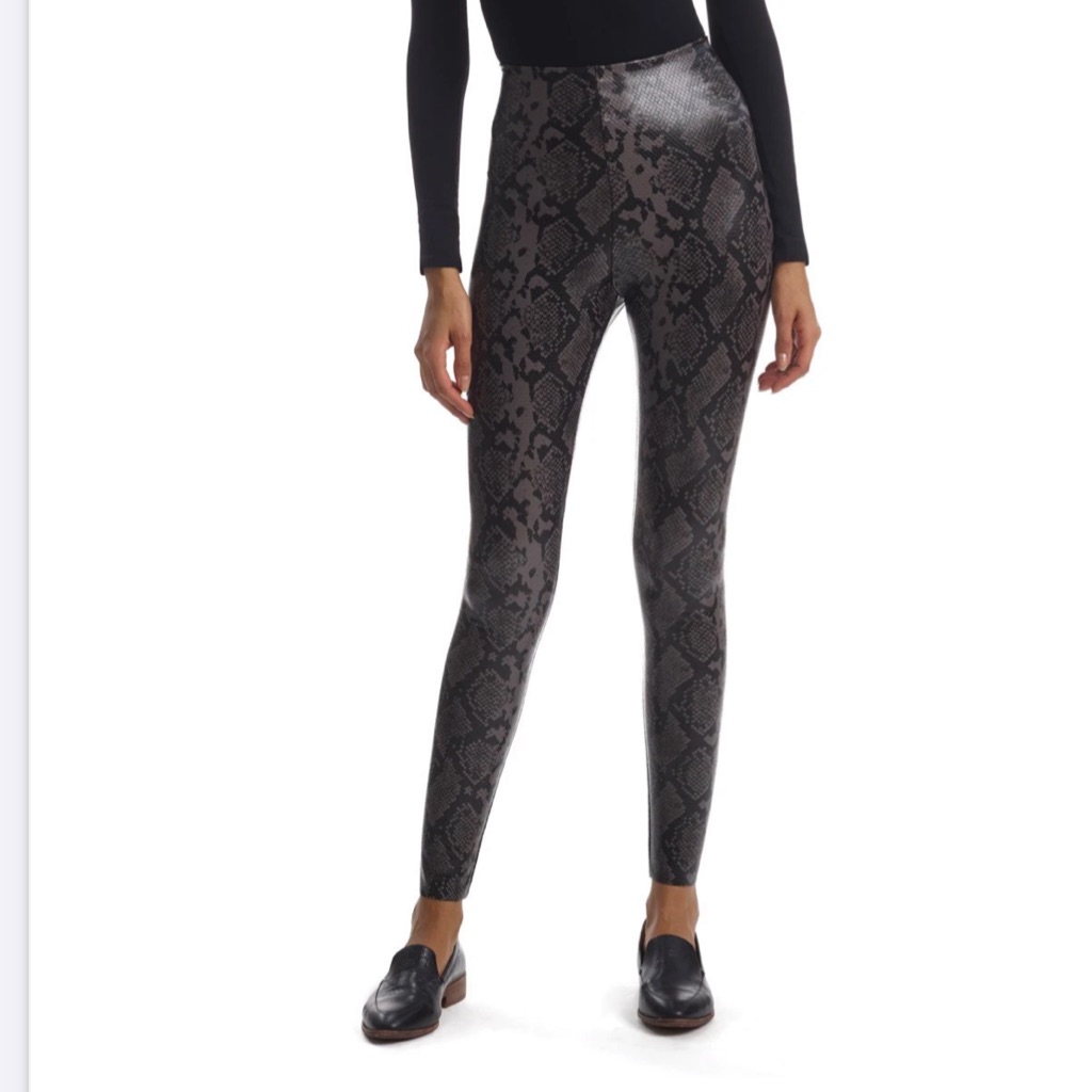 Nwt Commando Faux Leather Animal Legging, Small